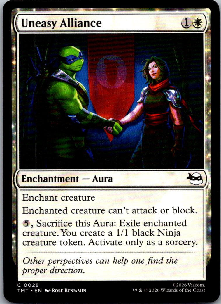 Uneasy Alliance 0028 Common Teenage Mutant Ninja Turtles Magic: The Gathering NM