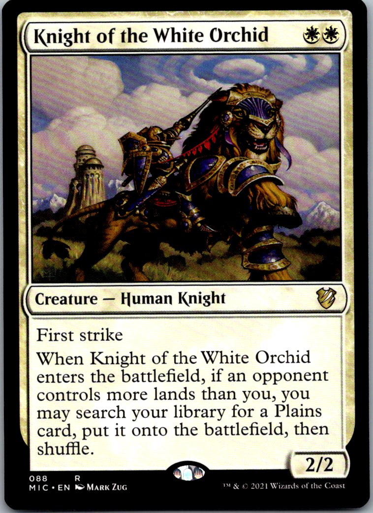 Knight of the White Orchid 21 Rare Magic Origins Magic: The Gathering Near Mint