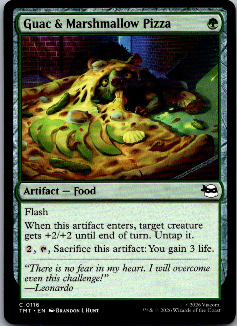 Guac & Marshmallow Pizza 0116 Teenage Mutant Ninja Turtles Magic NM