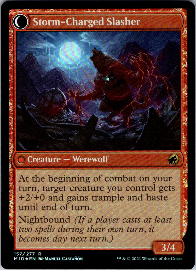 Reckless Stormseeker 157 Rare Innistrad: Midnight Hunt MTG NM