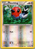 Fletchling 94/114 Reverse Holo Common Steam Siege Pokemon Lightly Played