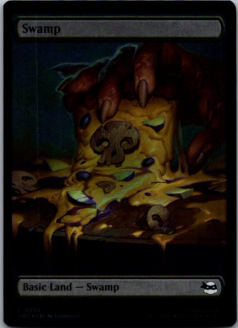Swamp (0255) 0255 Land Teenage Mutant Ninja Turtles Magic: The Gathering Foil NM