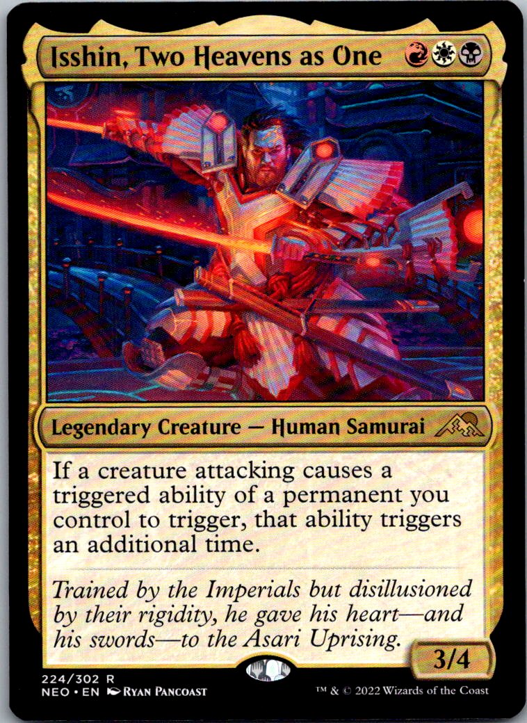 Isshin, Two Heavens as One 224 Kamigawa: Neon Dynasty Magic: The Gathering NM
