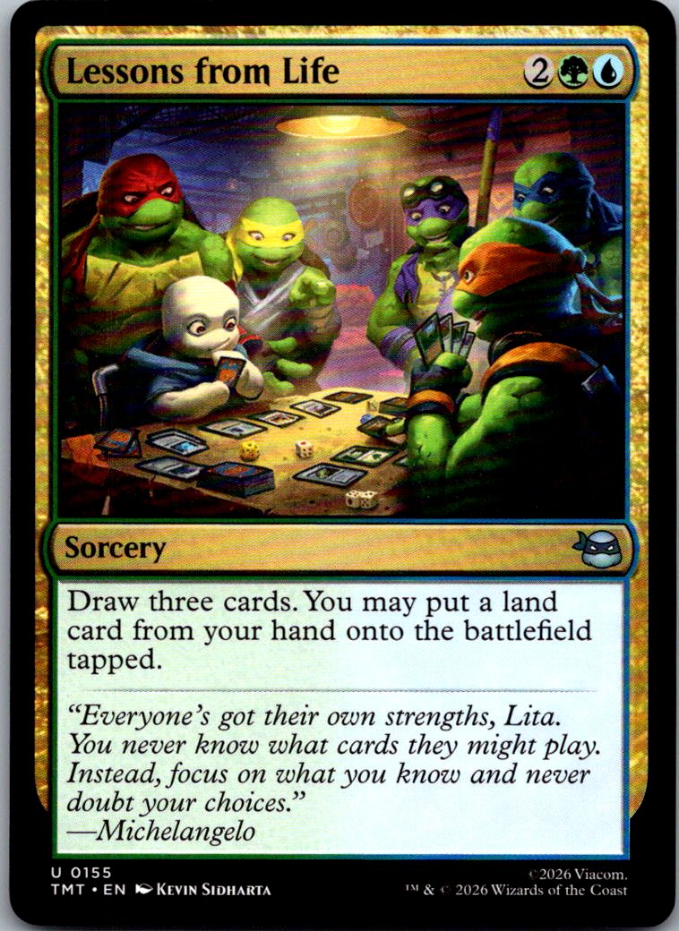 Lessons from Life 0155 Teenage Mutant Ninja Turtles Magic: The Gathering NM