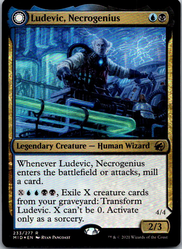 Ludevic, Necrogenius 233 Rare Innistrad: Midnight Hunt Magic: The Gathering NM