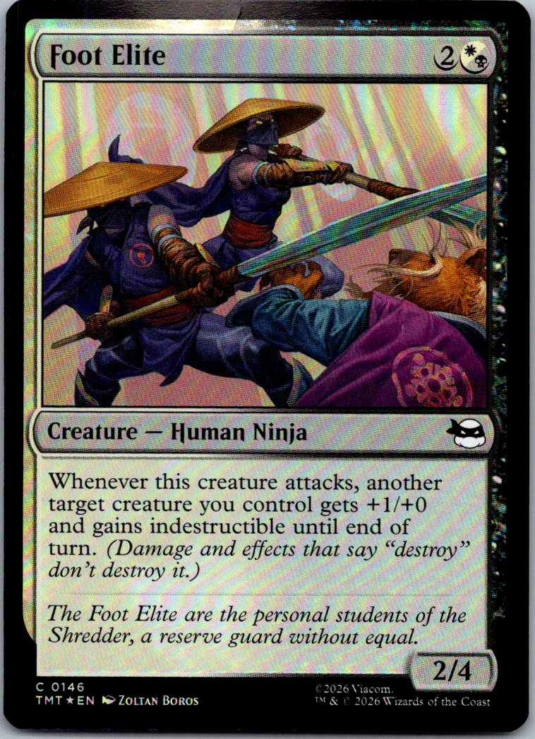 Foot Elite 0146 Common Teenage Mutant Ninja Turtles Magic: The Gathering Foil NM