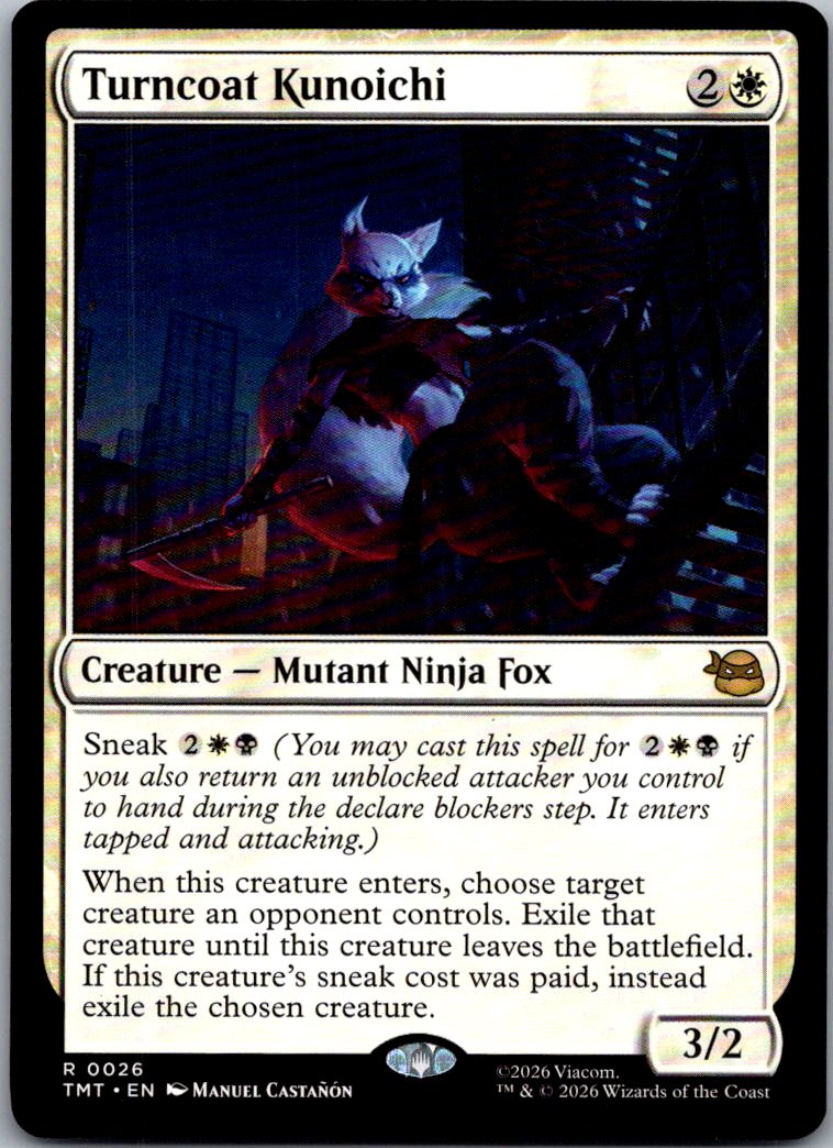 Turncoat Kunoichi 0026 Rare Teenage Mutant Ninja Turtles Magic: The Gathering NM