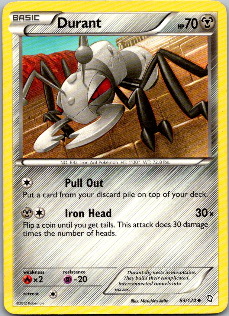 Durant 83/124 Uncommon Dragons Exalted Pokemon Lightly Played
