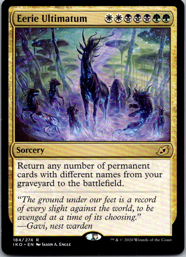 Eerie Ultimatum 184 Rare Ikoria: Lair of Behemoths Magic: The Gathering NM