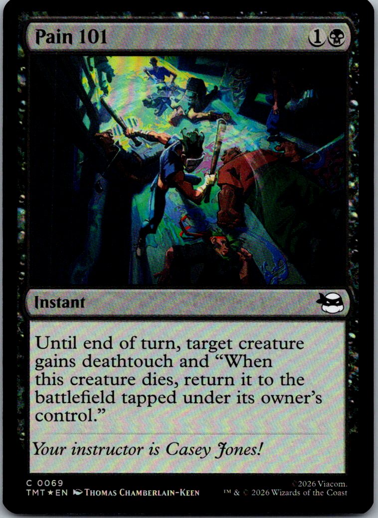 Pain 101 0069 Common Teenage Mutant Ninja Turtles Magic: The Gathering Foil NM