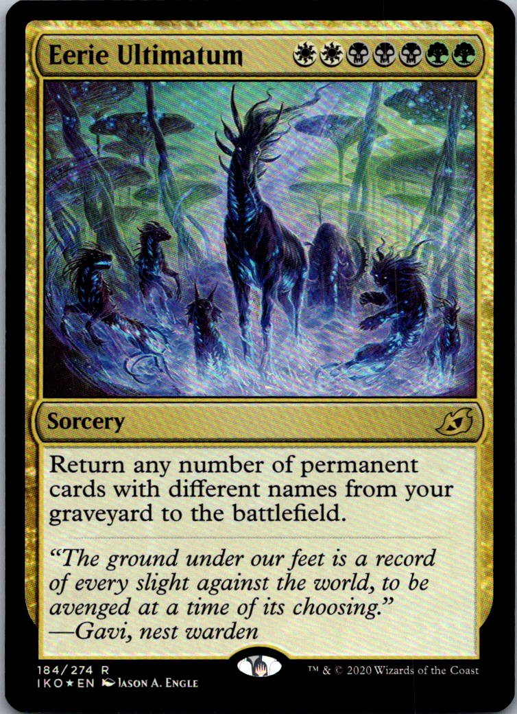 Eerie Ultimatum 184 Rare Ikoria: Lair of Behemoths Magic: The Gathering Foil NM