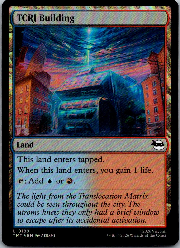 TCRI Building 0189 Teenage Mutant Ninja Turtles Magic: The Gathering Foil NM