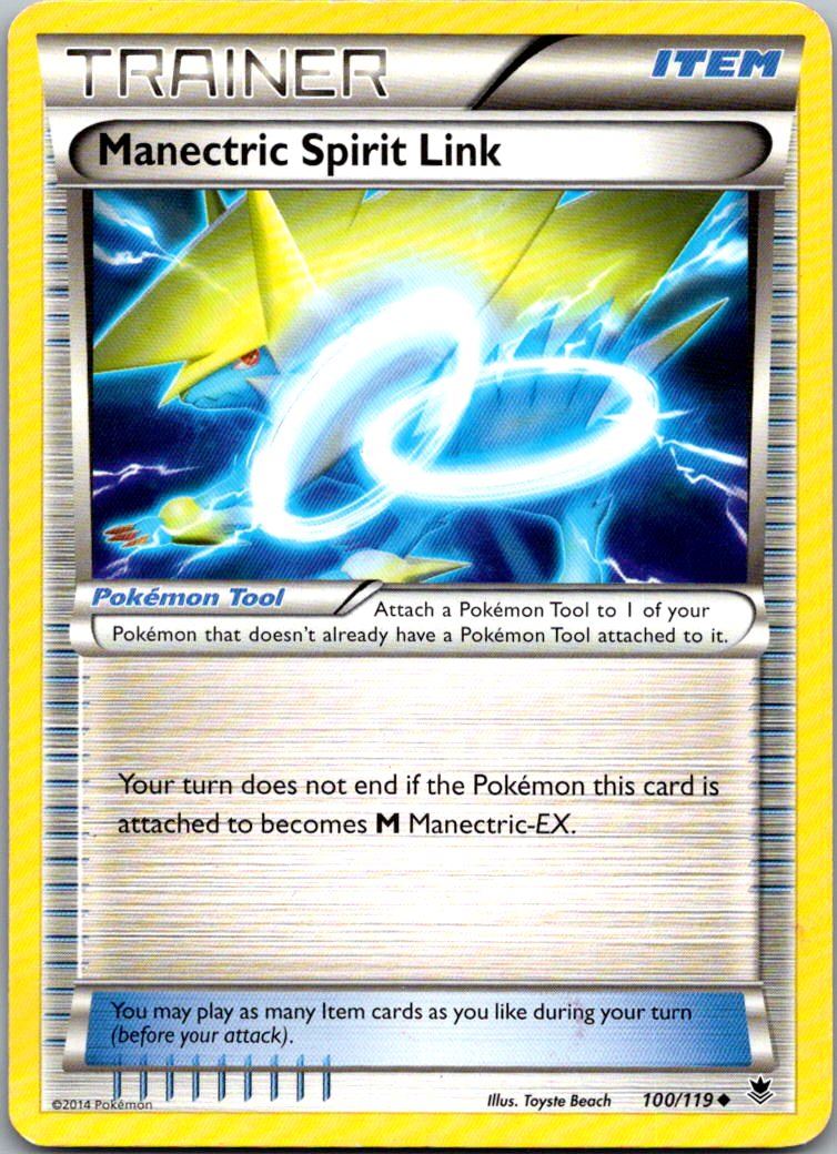 Manectric Spirit Link 100/119 Uncommon Phantom Forces Pokemon Lightly Played