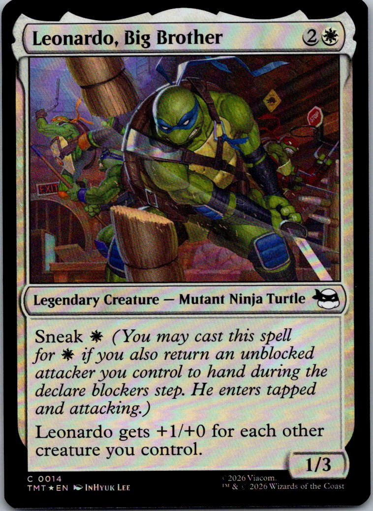 Leonardo, Big Brother 0014 Teenage Mutant Ninja Turtles Magic Foil NM
