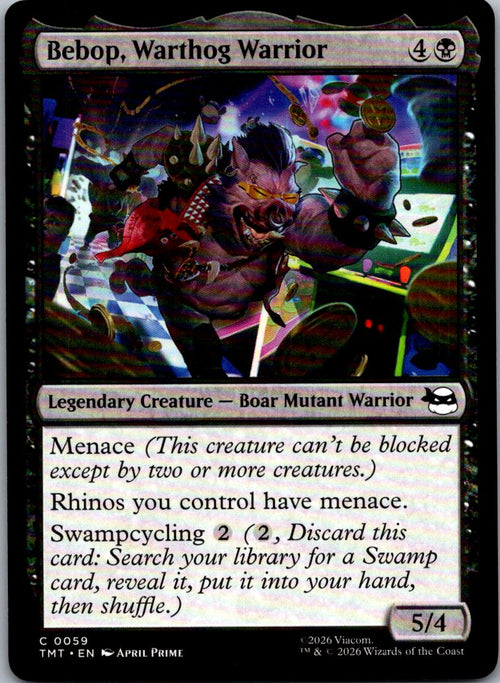 Bebop, Warthog Warrior 0059 Teenage Mutant Ninja Turtles Magic: The Gathering NM