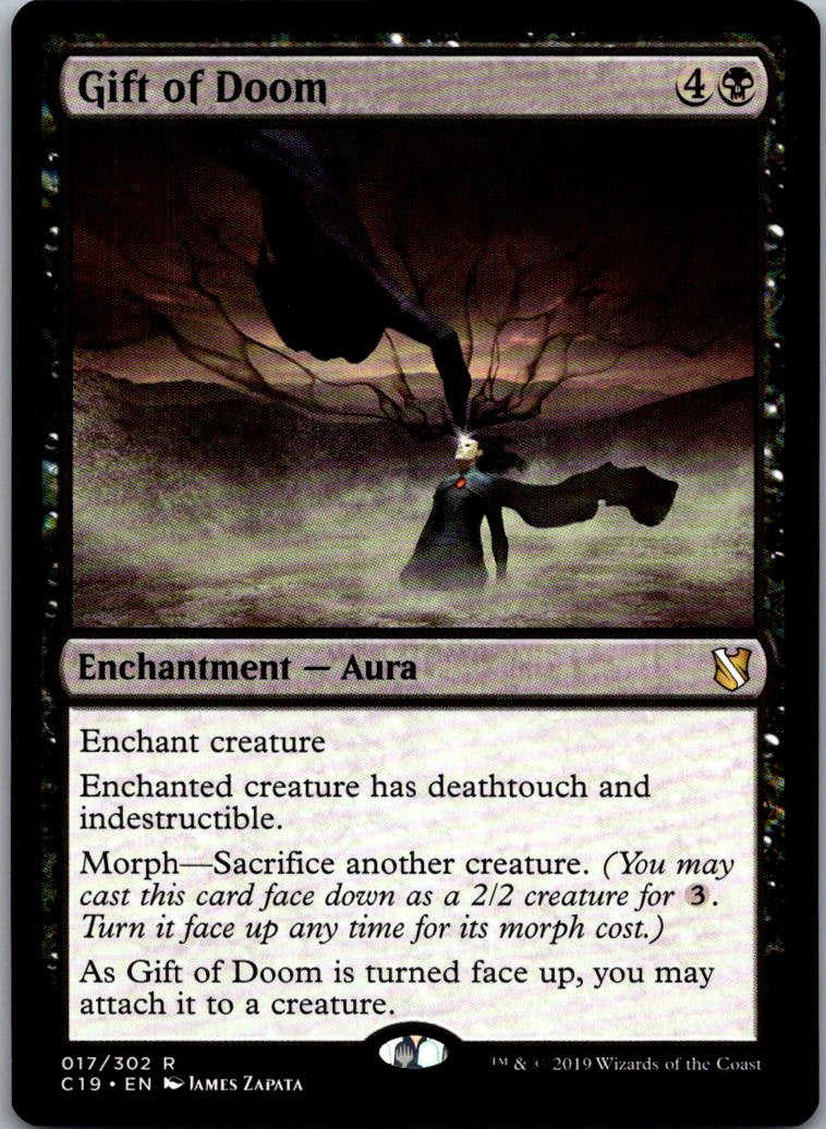 Gift of Doom 17 Rare Commander 2019 Magic: The Gathering Near Mint