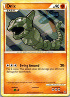 Onix 57/95 Common HGSS Unleashed Pokemon Lightly Played