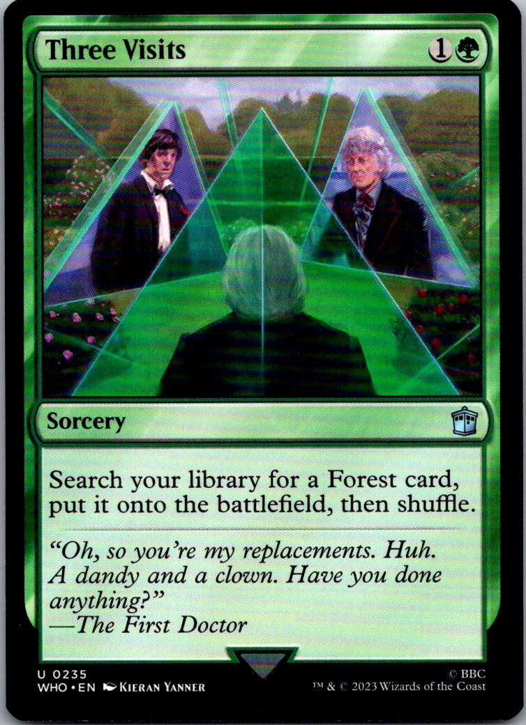 Three Visits 235 Uncommon Universes Beyond: Doctor Who Magic: The Gathering NM