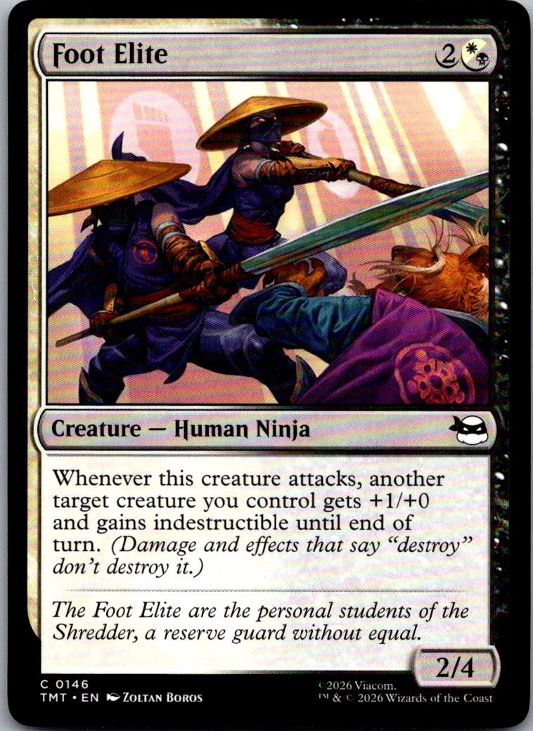 Foot Elite 0146 Common Teenage Mutant Ninja Turtles Magic: The Gathering NM