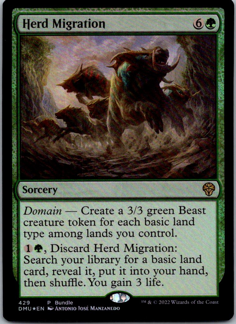 Herd Migration 429 Foil Unique and Miscellaneous Promos Magic: The Gathering NM