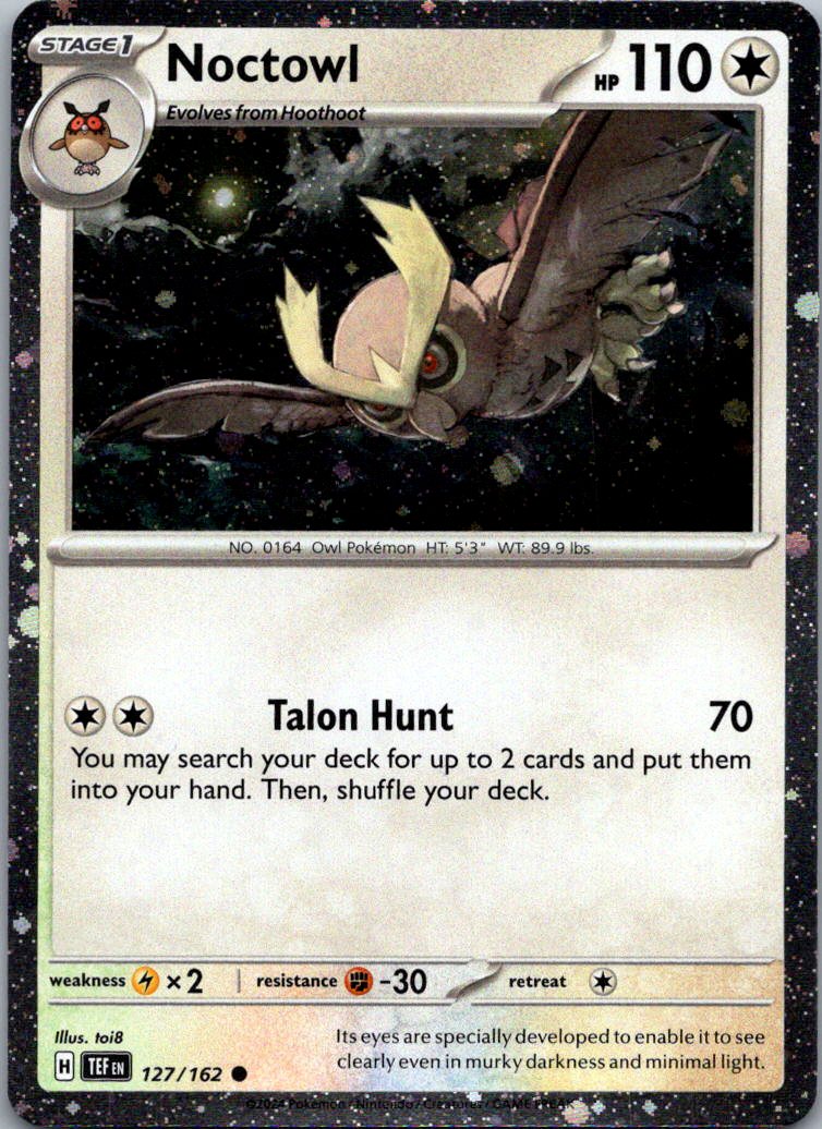 Noctowl - 127 (Cosmos Holo) 127/162 Holo Promo Scarlet & Violet Promo Pokemon NM