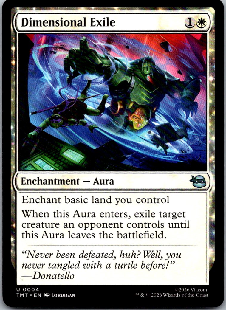 Dimensional Exile 0004 Teenage Mutant Ninja Turtles Magic: The Gathering NM