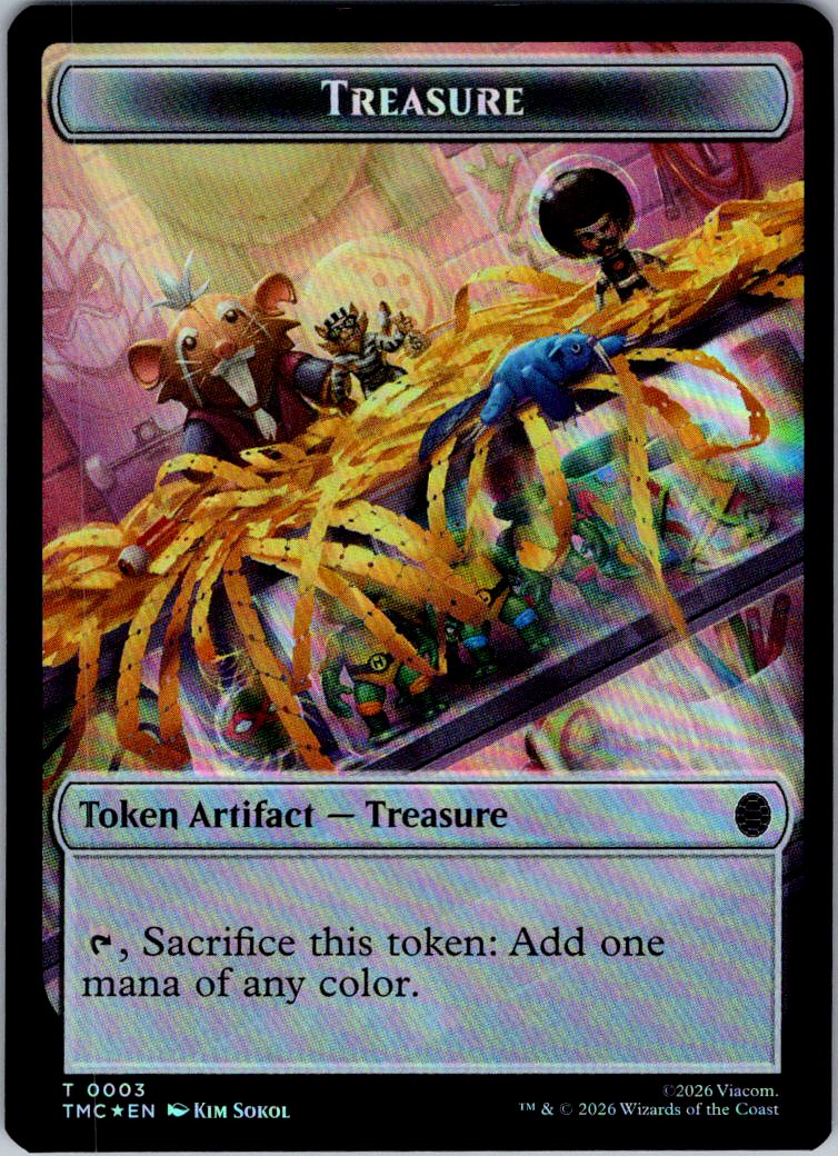 Clue // Treasure Double-Sided Token 2 // 3 Commander: TMNT NM