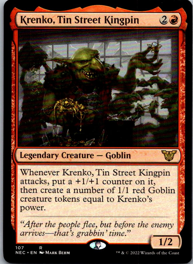 Krenko, Tin Street Kingpin 107 Commander: Kamigawa: Neon Dynasty Magic NM