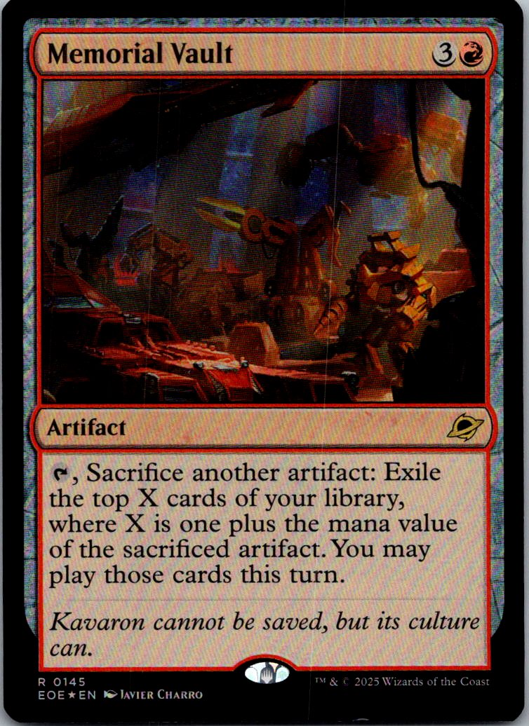 Memorial Vault 145 Foil Promo Pack: Edge of Eternities Magic: The Gathering NM