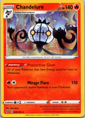 Chandelure 033/192 Holo Rare Rebel Clash Pokemon Near Mint