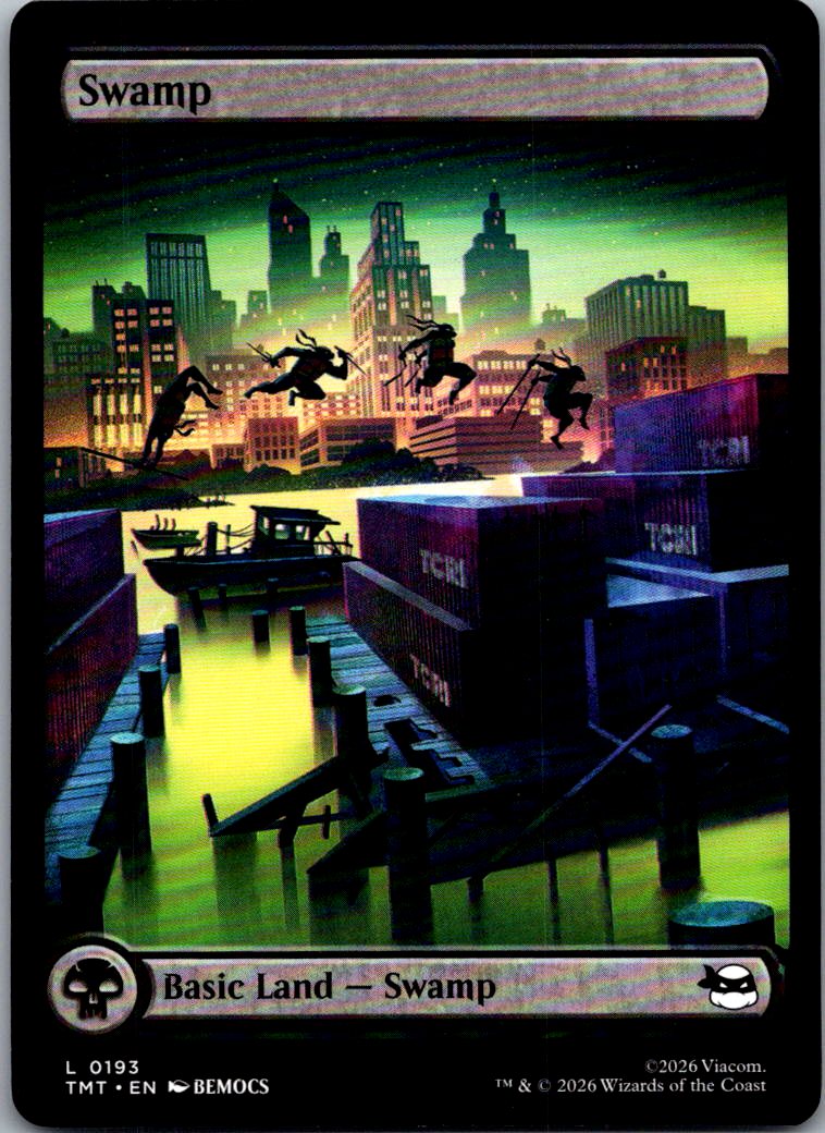 Swamp (0193) 0193 Land Teenage Mutant Ninja Turtles Magic: The Gathering NM