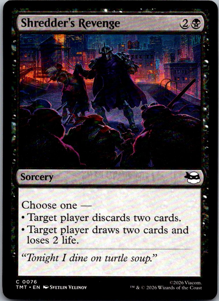 Shredder's Revenge 0076 Teenage Mutant Ninja Turtles Magic: The Gathering NM