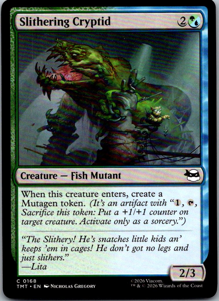 Slithering Cryptid 0168 Teenage Mutant Ninja Turtles Magic: The Gathering NM