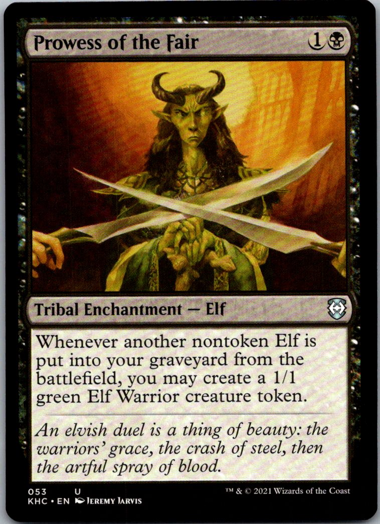 Prowess of the Fair 53 Uncommon Commander: Kaldheim Magic: The Gathering NM