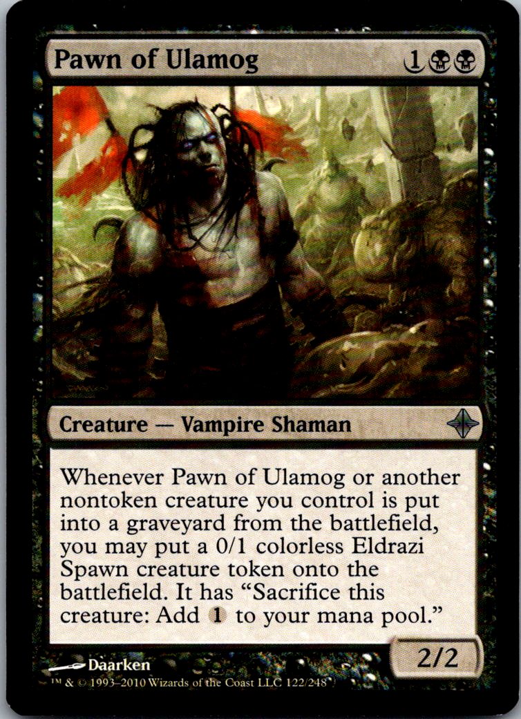 Pawn of Ulamog 122 Uncommon Rise of the Eldrazi Magic: The Gathering Near Mint