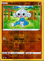 Meditite 097/192 Common Rebel Clash Pokemon Reverse Holo Near Mint