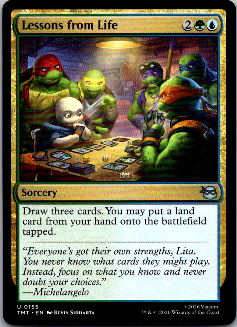 Lessons from Life 0155 Teenage Mutant Ninja Turtles Magic: The Gathering NM
