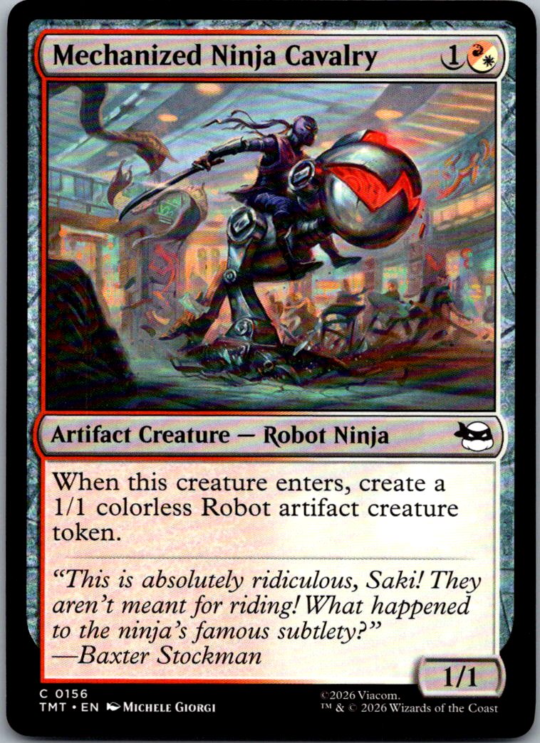 Mechanized Ninja Cavalry 0156 Teenage Mutant Ninja Turtles Magic NM