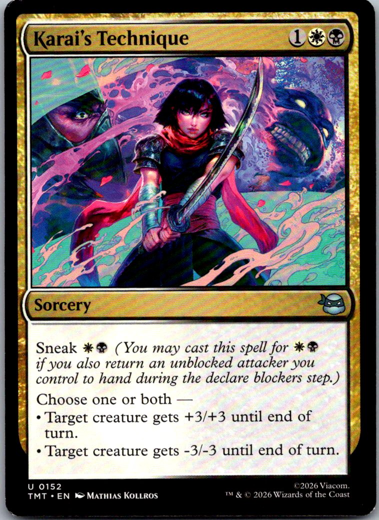 Karai's Technique 0152 Teenage Mutant Ninja Turtles Magic: The Gathering NM
