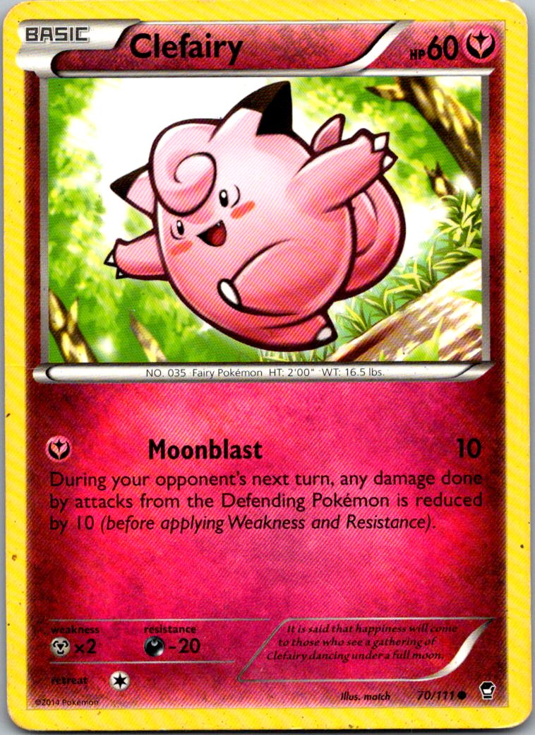 Clefairy 70/111 Common Furious Fists Pokemon Lightly Played