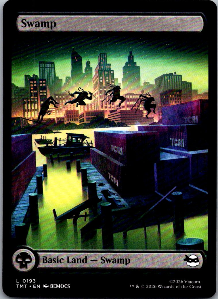 Swamp (0193) 0193 Land Teenage Mutant Ninja Turtles Magic: The Gathering NM
