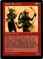 Goblin Recruiter Uncommon Visions Magic: The Gathering Lightly Played