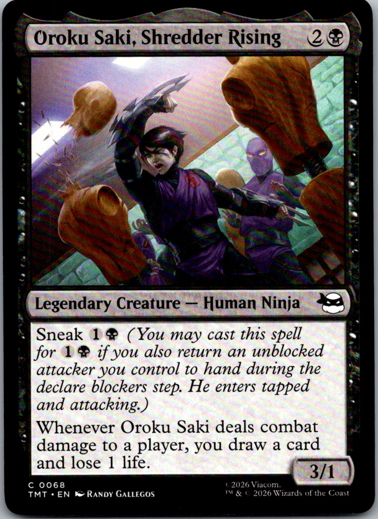 Oroku Saki, Shredder Rising 0068 Teenage Mutant Ninja Turtles Magic NM
