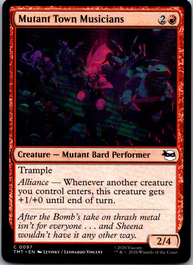 Mutant Town Musicians 0097 Teenage Mutant Ninja Turtles Magic: The Gathering NM