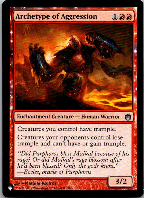 Archetype of Aggression 88/165 The List Reprints Magic: The Gathering NM