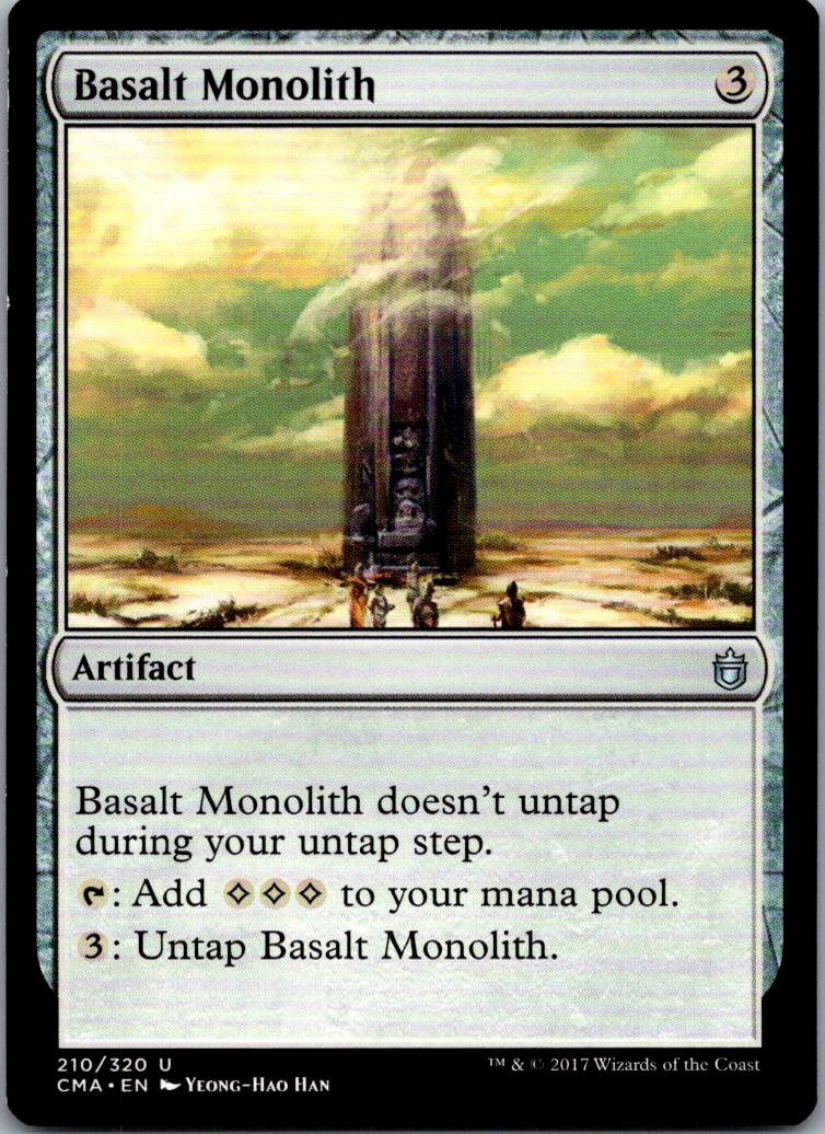 Basalt Monolith 210 Uncommon Commander Anthology Magic: The Gathering Near Mint