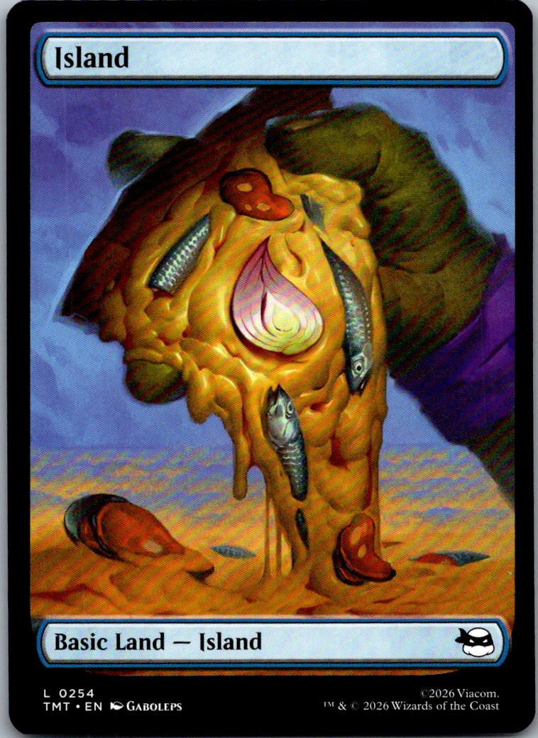Island (0254) 0254 Land Teenage Mutant Ninja Turtles Magic: The Gathering NM