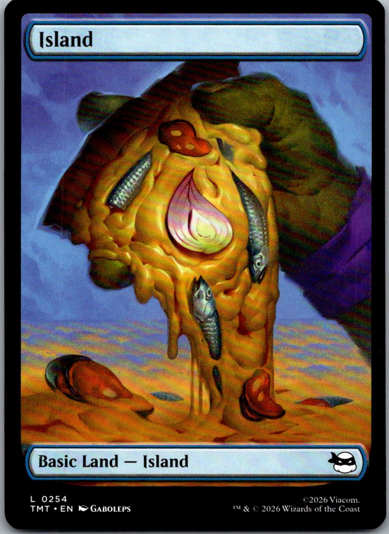 Island (0254) 0254 Land Teenage Mutant Ninja Turtles Magic: The Gathering NM