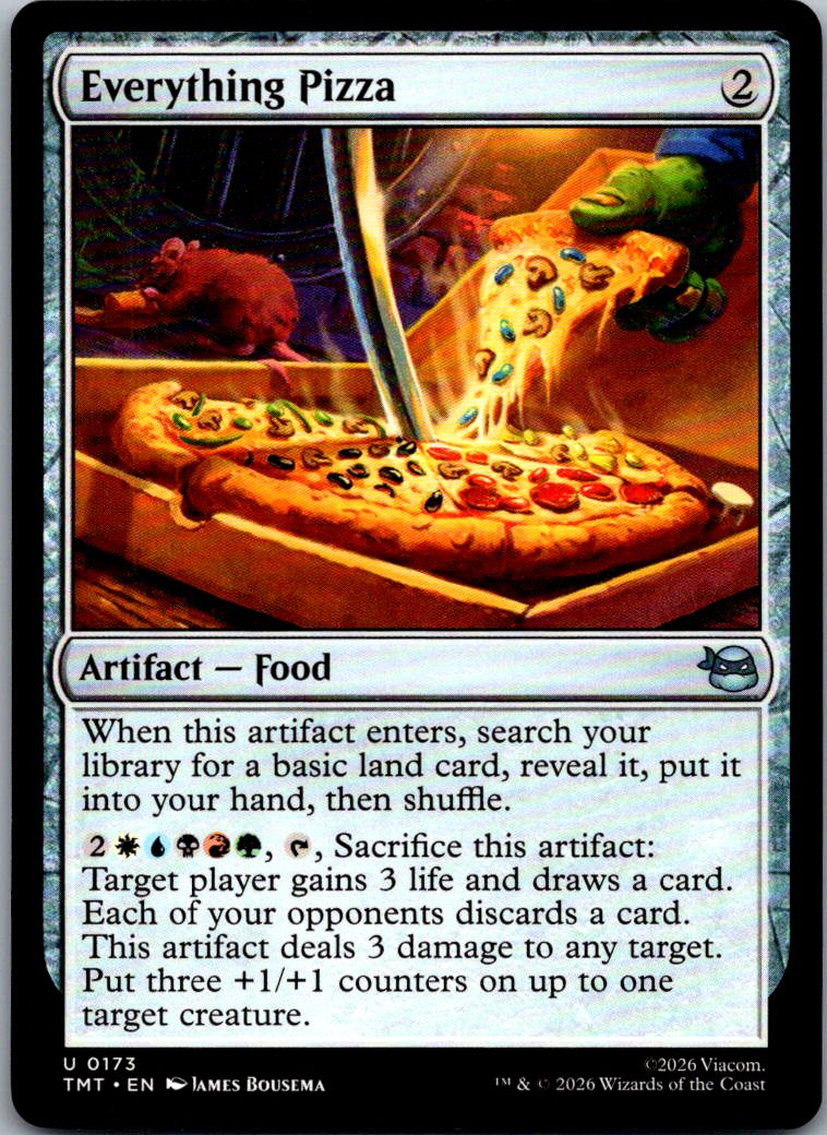Everything Pizza 0173 Teenage Mutant Ninja Turtles Magic: The Gathering NM
