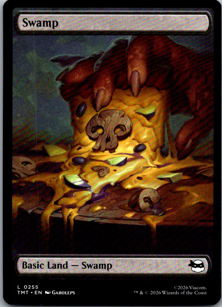 Swamp (0255) 0255 Land Teenage Mutant Ninja Turtles Magic: The Gathering NM
